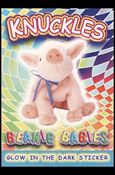 Beanie Babies Series 4 (Glow in the Dark Sticker Subset) card nn15 Knuckles