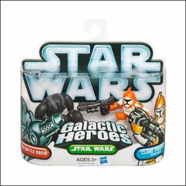Star Wars: Galactic Heroes figure 91 Super Battle Droid and Clone Trooper (Bomb Squad)