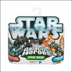 Star Wars: Galactic Heroes figure 91 Super Battle Droid and Clone Trooper (Bomb Squad)