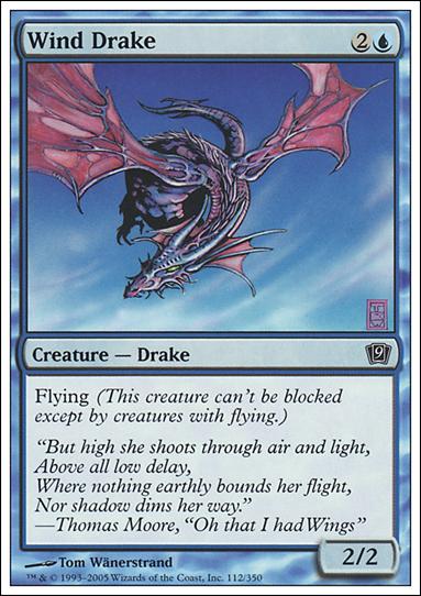 Magic the Gathering: 9th Edition (Base Set) card 112 Wind Drake