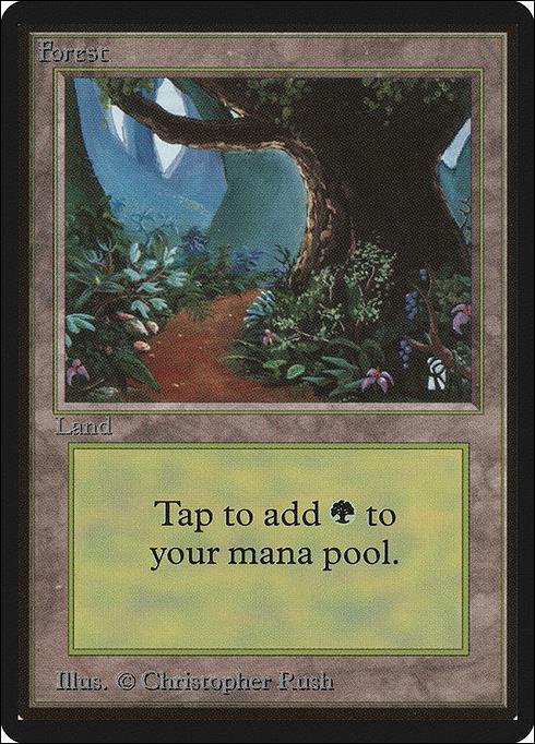 Magic the Gathering: Limited Edition Beta (Base Set) card 292 Forest