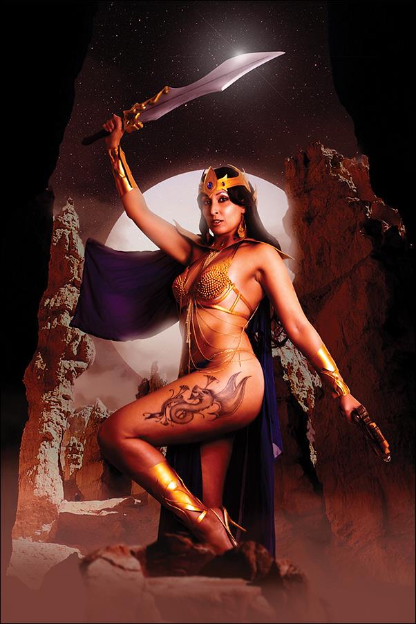 Barbarella / Dejah Thoris issue 4-K Virgin Cosplay Photo Cover