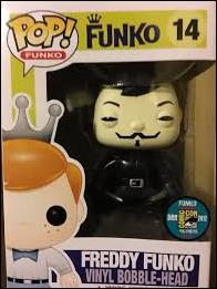 Pop! Funko - Freddy Funko figure 14 Freddy Funko (V for Vendetta) SDCC  1/96
