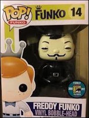 Pop! Funko - Freddy Funko figure 14 Freddy Funko (V for Vendetta) SDCC  1/96