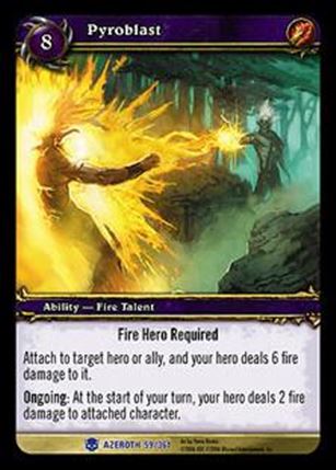 World of Warcraft: Heroes of Azeroth (Base Set) card 59 Pyroblast