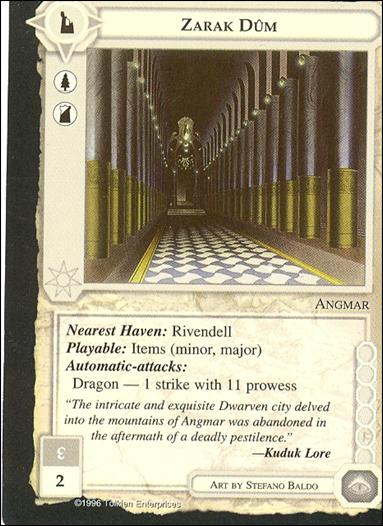 Middle-Earth: The Dragons (Base Set) card 180 Zarak Dum