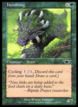 Magic the Gathering: Legions (Base Set) card 129 Hundroog