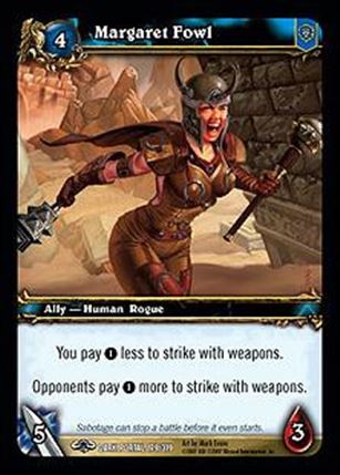 World of Warcraft: Through the Dark Portal (Base Set) card 179 Margaret Fowl