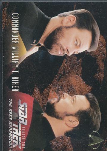 Star Trek: The Next Generation - The Episode Collection Season Two (Base Set) card 135 Commander William T. Riker