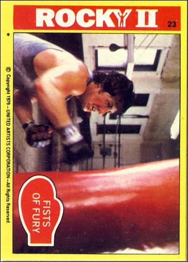 Rocky II (Base Set) card 23 Fists of Fury