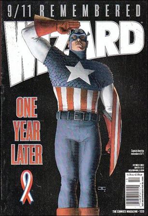 Wizard: The Comics Magazine issue 133 John Cassaday Captain America 9/11 Cover