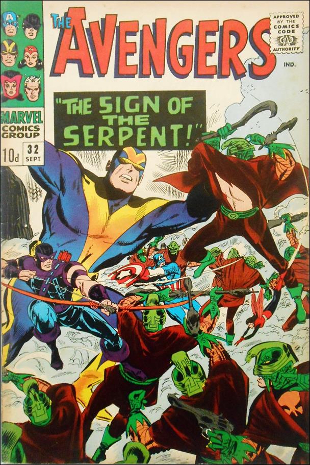 Avengers (1963) issue 32-B UK Price Cover