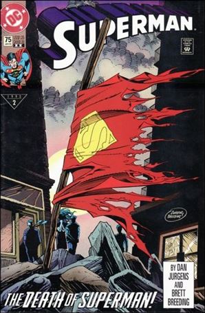 Superman (1987) issue 75-F White & Purple Logo Standard Cover (2nd Printing)