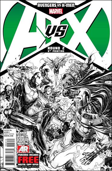 Avengers vs X-Men issue 2-L Jim Cheung "Sketch" Cover (6th Printing)