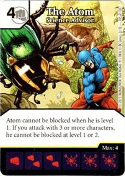 DC Comics Dice Masters Justice League  card 103 The Atom - Science Advisor