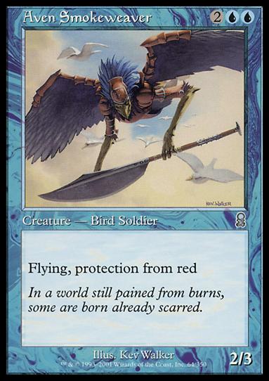 Magic the Gathering: Odyssey (Base Set) card 64 Aven Smokeweaver