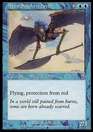 Magic the Gathering: Odyssey (Base Set) card 64 Aven Smokeweaver