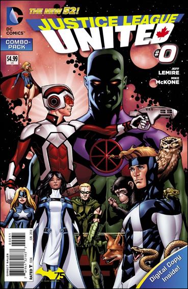 Justice League United issue 0-C Unbagged Team Cover Combo Pack