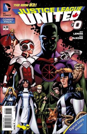 Justice League United issue 0-C Unbagged Team Cover Combo Pack