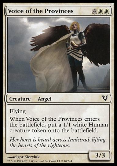 Magic the Gathering: Avacyn Restored (Base Set) card 40 Voice of the Provinces