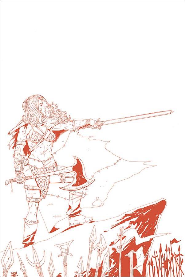 Vampirella / Red Sonja issue 6-K Drew Moss 1:15 Red Line Tint Virgin Cover