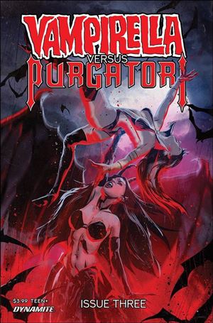 Vampirella vs Purgatori issue 3-D Szymon Kudranski Cover