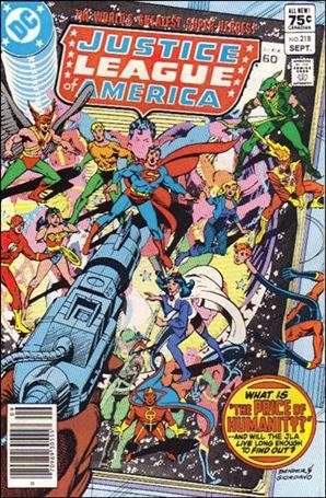Justice League of America (1960) issue 218-B Canadian Price Cover