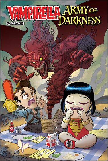 Vampirella/Army of Darkness issue 4-B Tony Fleecs Subscription Cover