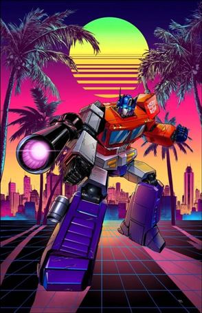 Transformers (2023) issue 17-G Retailer Exclusive Raymond Gay Foil Virgin Cover