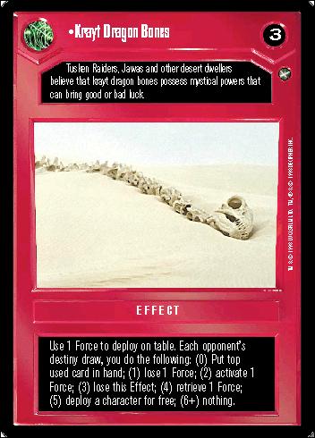 Star Wars: A New Hope Limited (Base Set) card 41 Krayt Dragon Bones