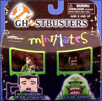 Ghostbusters Minimates figure 3 Slimed Peter Venkman and Clear Slimer