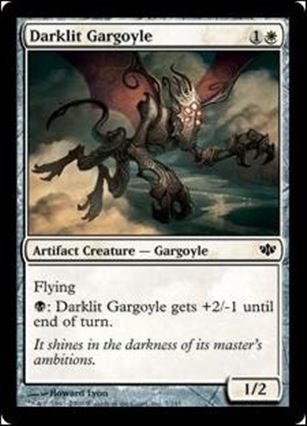 Magic the Gathering: Conflux (Base Set) card 7 Darklit Gargoyle