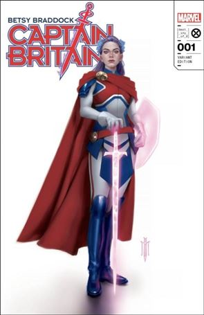 Betsy Braddock: Captain Britain issue 1-D Miguel Mercado Cover