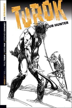 Turok: Dinosaur Hunter (2014) issue 9-C Bart Sears 1:10 Black & White Cover