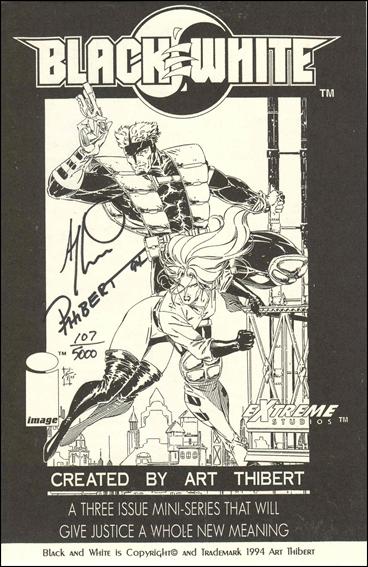 Black & White (1994) issue Ash Can-B Dynamic Forces (signed by Art Thibert) 1/5000