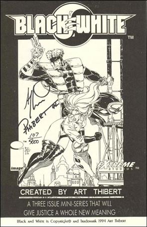 Black & White (1994) issue Ash Can-B Dynamic Forces (signed by Art Thibert) 1/5000