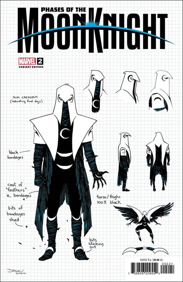 Phases of the Moon Knight issue 2-B Declan Shalvey Design Cover