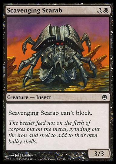 Magic the Gathering: Darksteel (Base Set) card 51 Scavenging Scarab