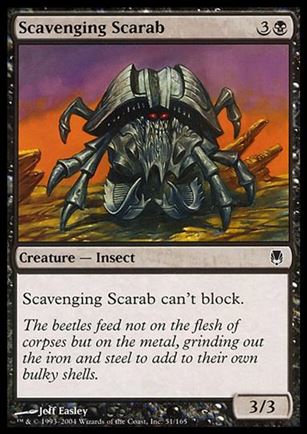 Magic the Gathering: Darksteel (Base Set) card 51 Scavenging Scarab