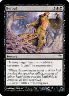 Magic the Gathering: Champions of Kamigawa (Base Set) card 102 Befoul