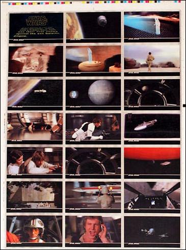 Star Wars 3Di Widevision (Uncut Sheet Subset) card nn1 Uncut Page 1
