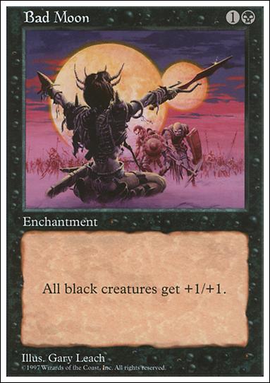 Magic the Gathering: 5th Edition (Base Set) card 142 Bad Moon