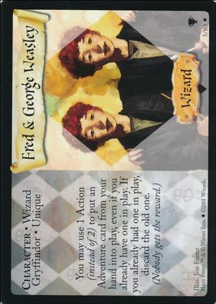 Harry Potter: Quidditch Cup (Base Set) card 5 Fred & George Weasley