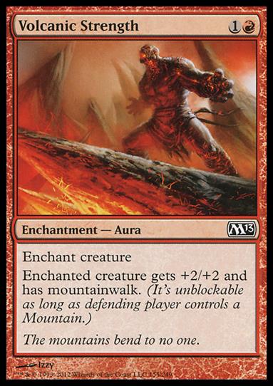 Magic the Gathering: 2013 Core Set (Base Set) card 155 Volcanic Strength