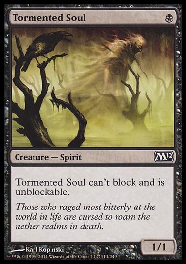 Magic the Gathering: 2012 Core Set (Base Set) card 114 Tormented Soul