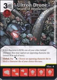 Marvel Dice Masters Age of Ultron  card 132 Ultron Drone: Swarm of Destruction