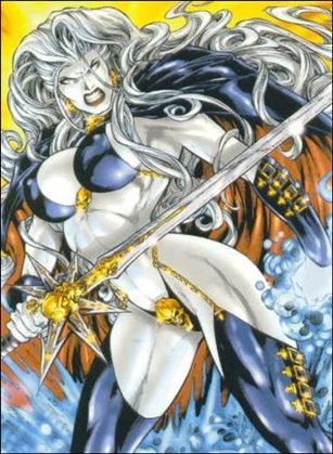 Lady Death and the Women of Chaos!: Love Bites (Base Set) card 28 Dark Millennium Preview Book