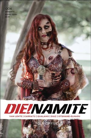 Die!namite issue 4-G Red Sonja Zombie Cosplay Photo Cover
