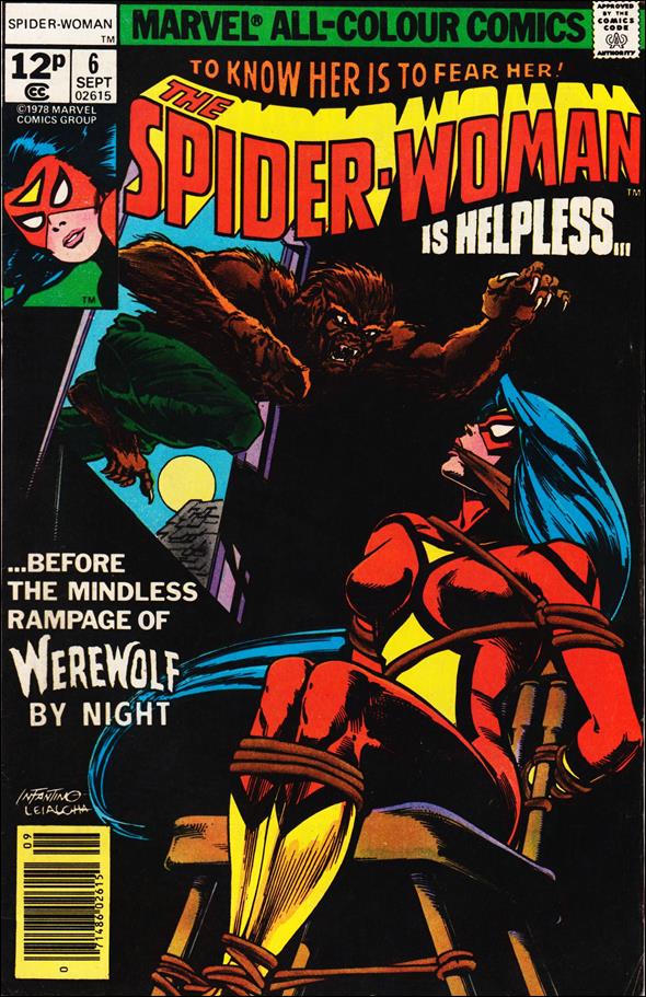 Spider-Woman (1978) issue 6-B UK Price Cover