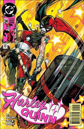 Harley Quinn (2021) issue 24-C Jonboy Meyers '90s Month Cardstock Cover